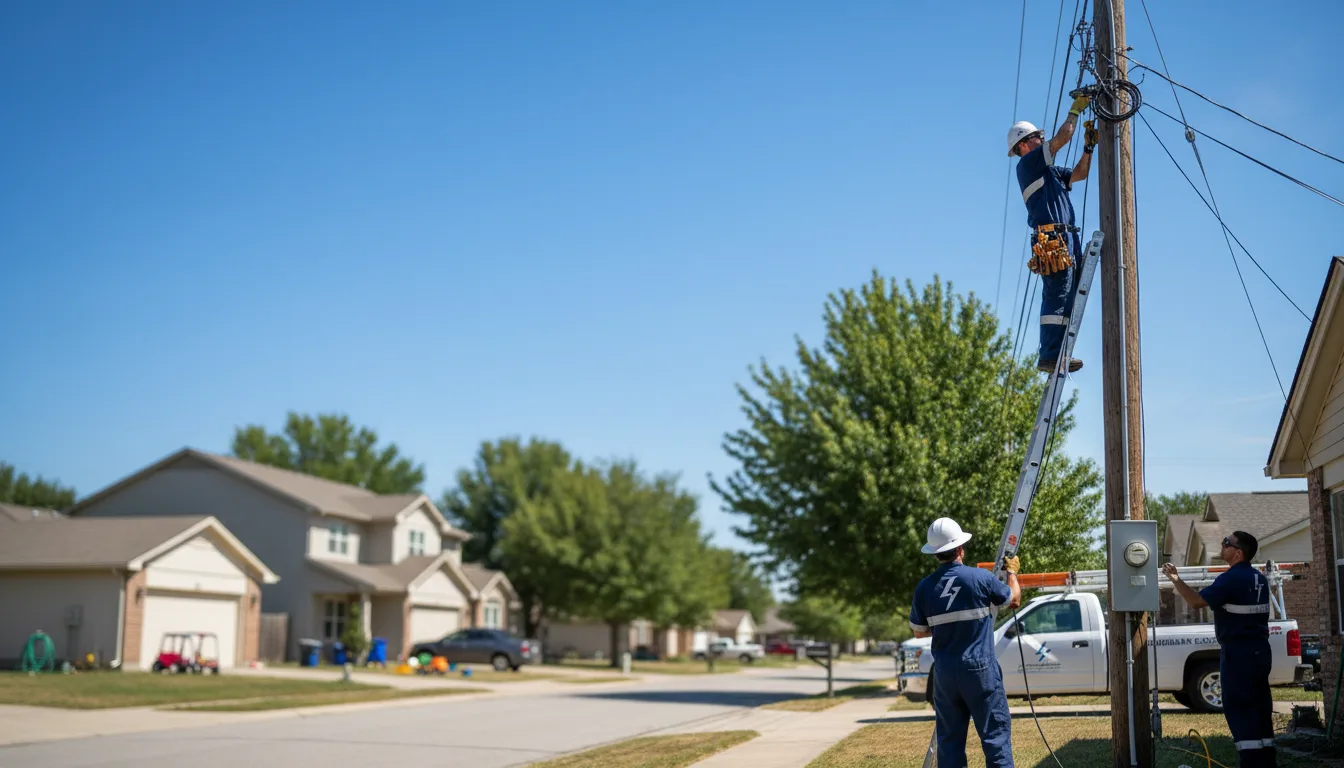 Residential electrician providing installation services in Leburn, KY